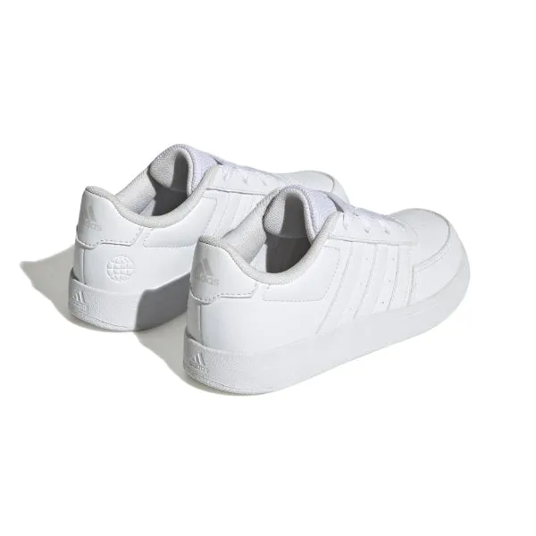 ADIDAS BREAKNET LIFESTYLE COURT LACE SNEAKERS- WHITE
