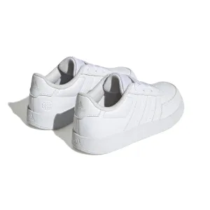 ADIDAS BREAKNET LIFESTYLE COURT LACE SNEAKERS- WHITE
