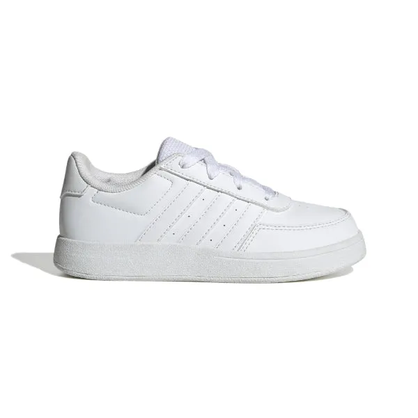 ADIDAS BREAKNET LIFESTYLE COURT LACE SNEAKERS- WHITE