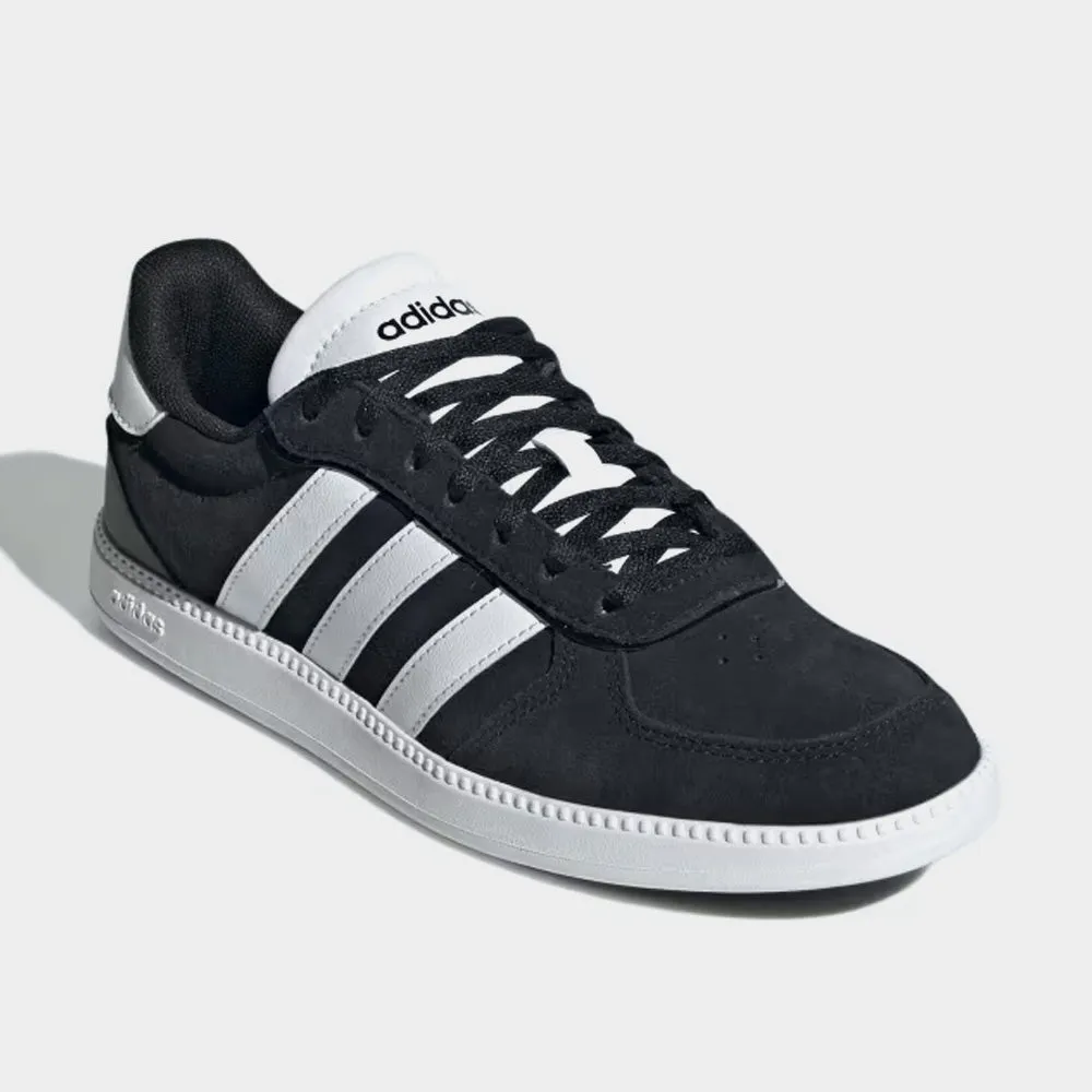 Adidas Womens Breaknet Sleek Suede Sneaker Black/white _ 182674 _ Black