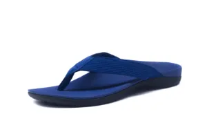 Axign Premium Orthotic Flip Flops with Arch Support – Navy Blue (Mens)