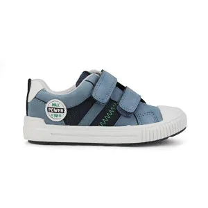 BLUE BOYS SNEAKERS WITH BLACK OUTSOLE