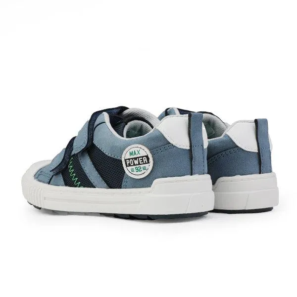 BLUE BOYS SNEAKERS WITH BLACK OUTSOLE