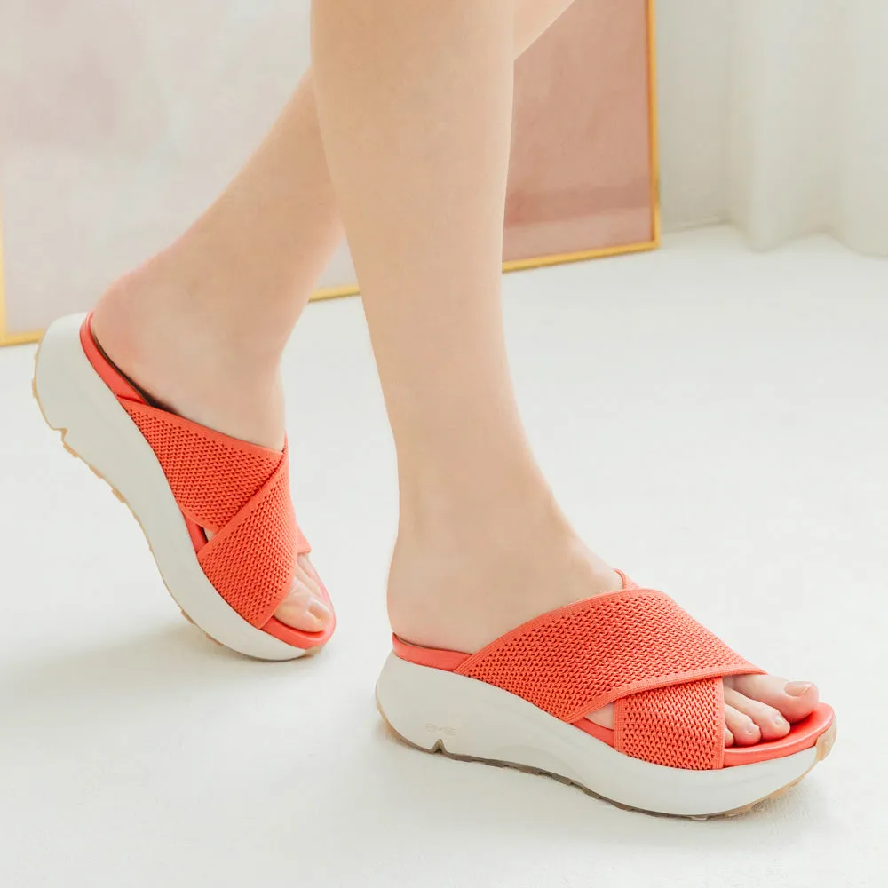 BMS 2.0 Cross Straps Slide Sandals (Coral)