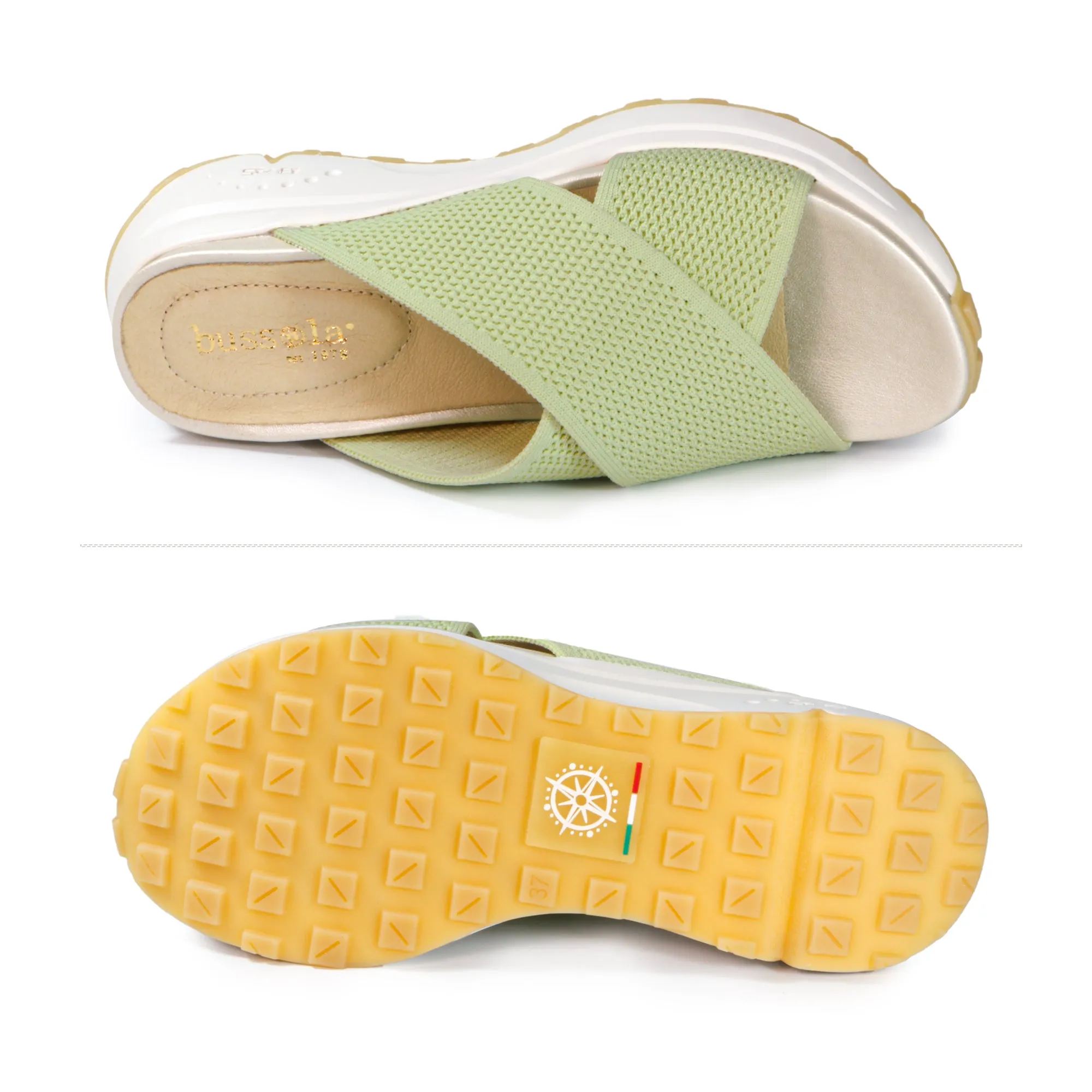 BMS 2.0 Cross Straps Slide Sandals (Matcha)