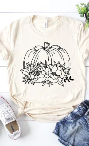 Country Pumpkin Plus Cream Graphic Tee (Size 2X)