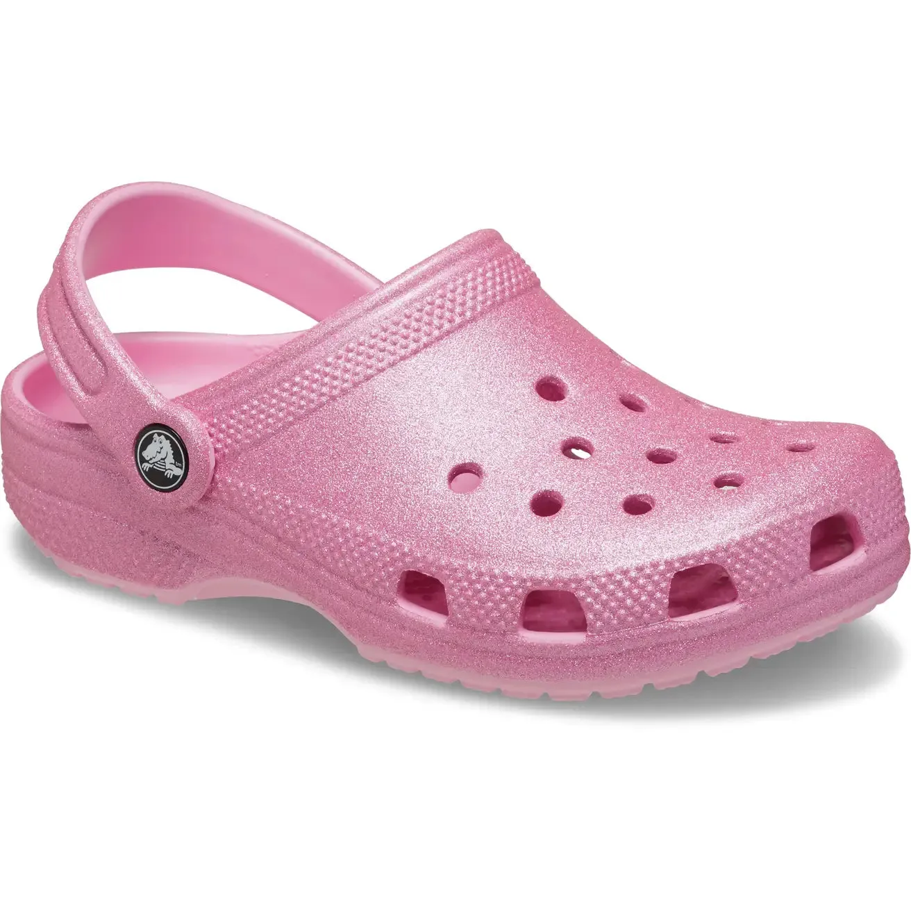 Crocs Classic Glitter Clog Toddlers (Pink Tweed Glitter)