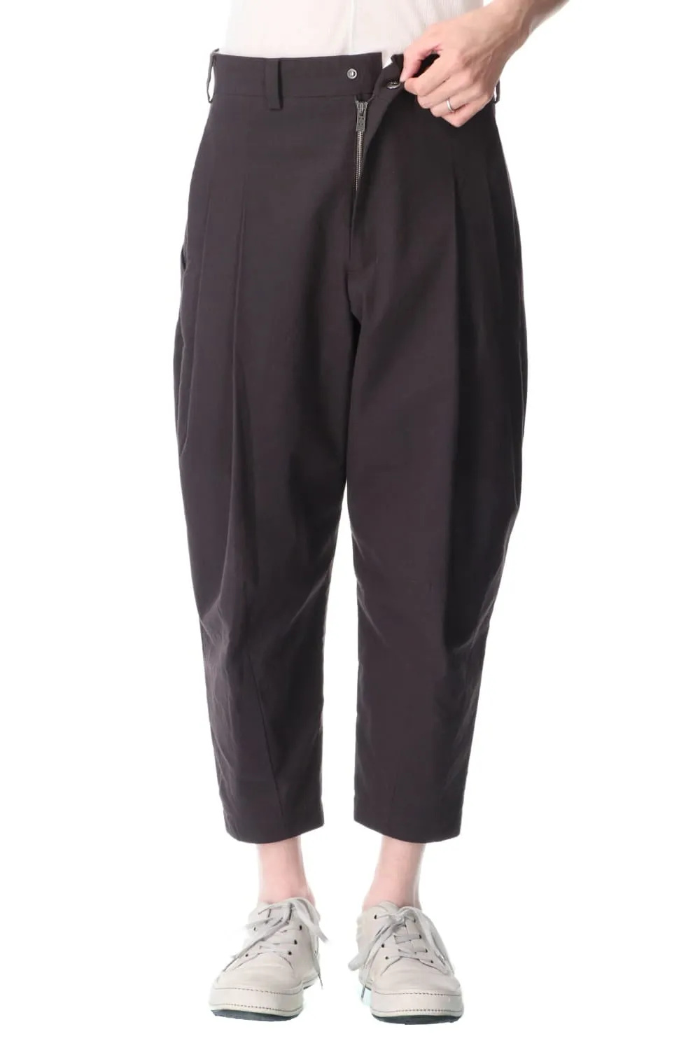Cropped pants cotton / nylon Lava Stone