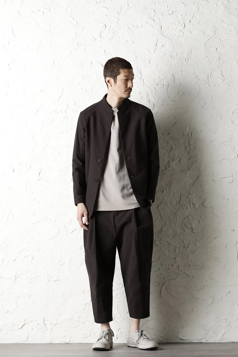 Cropped pants cotton / nylon Lava Stone