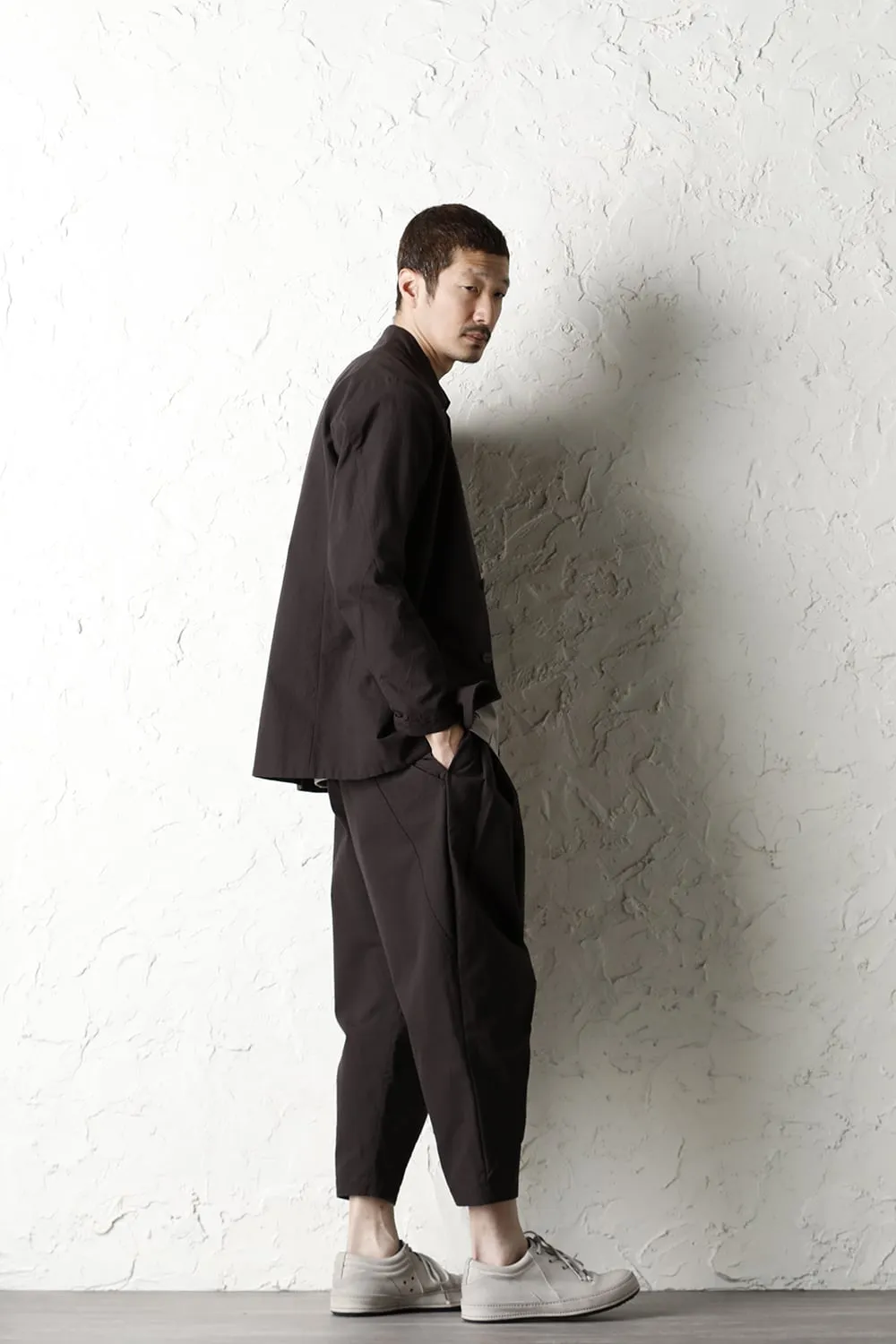 Cropped pants cotton / nylon Lava Stone