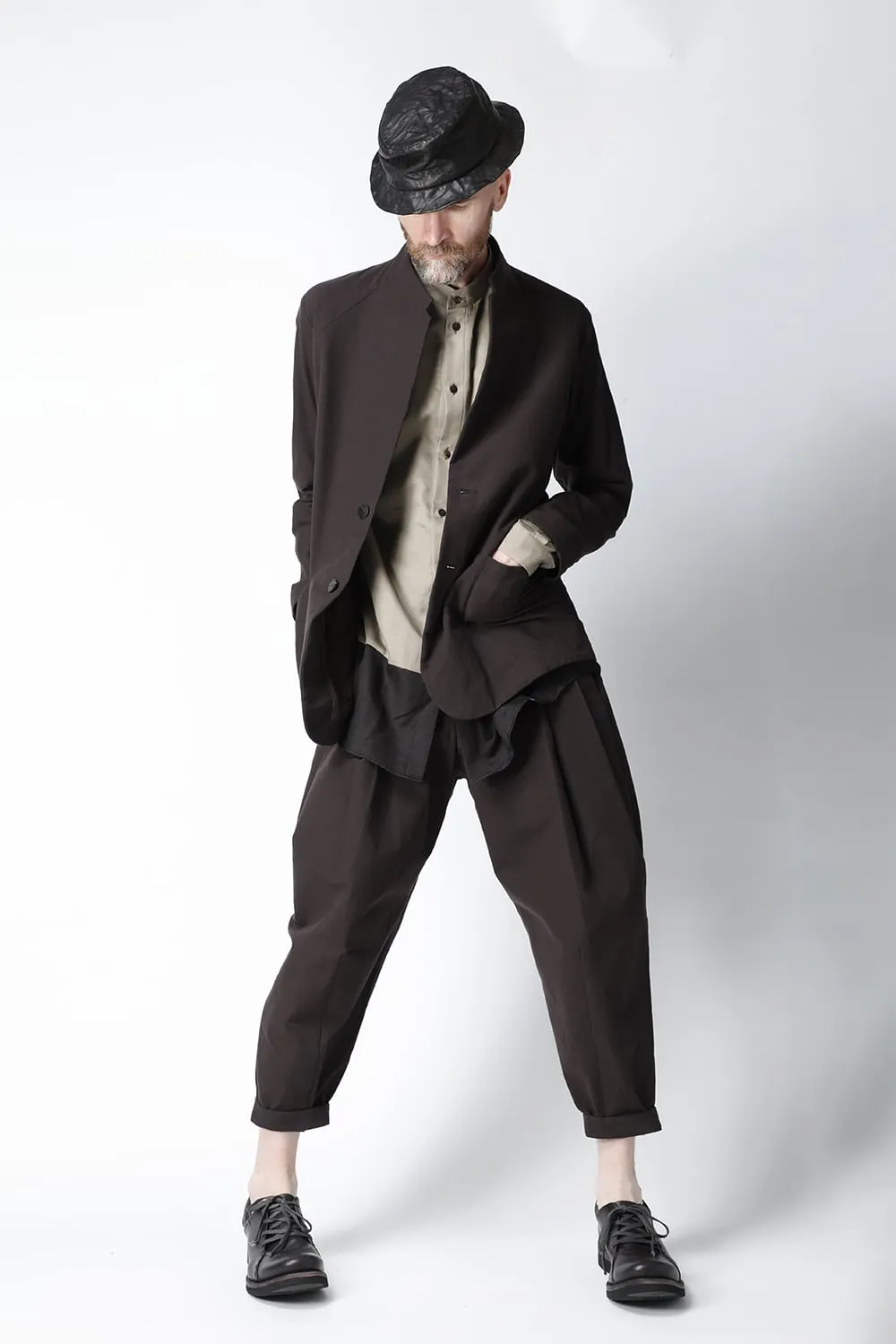 Cropped pants cotton / nylon Lava Stone