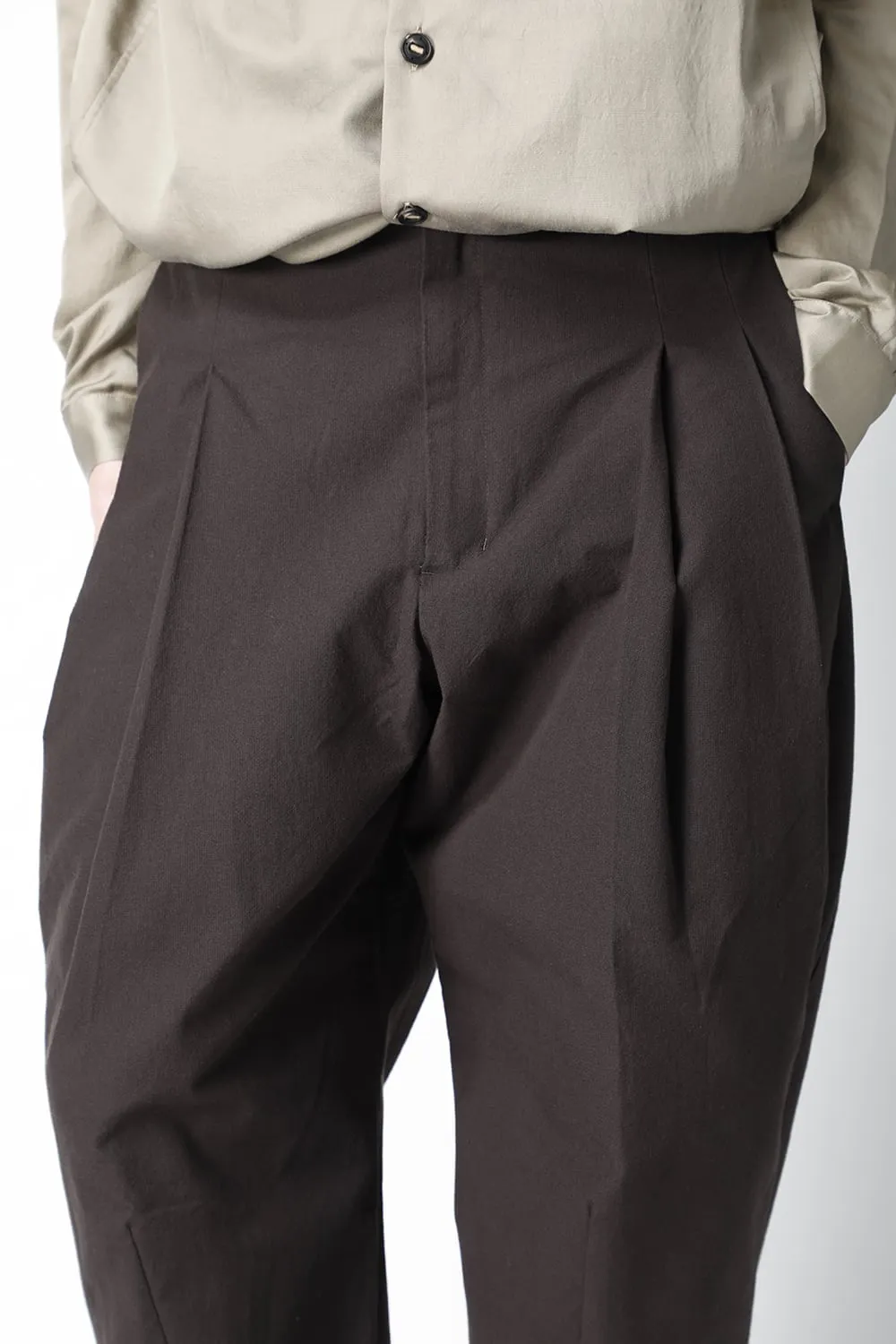 Cropped pants cotton / nylon Lava Stone