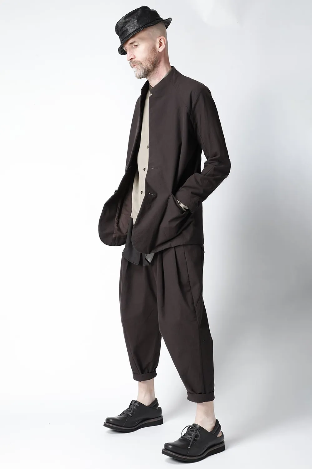 Cropped pants cotton / nylon Lava Stone