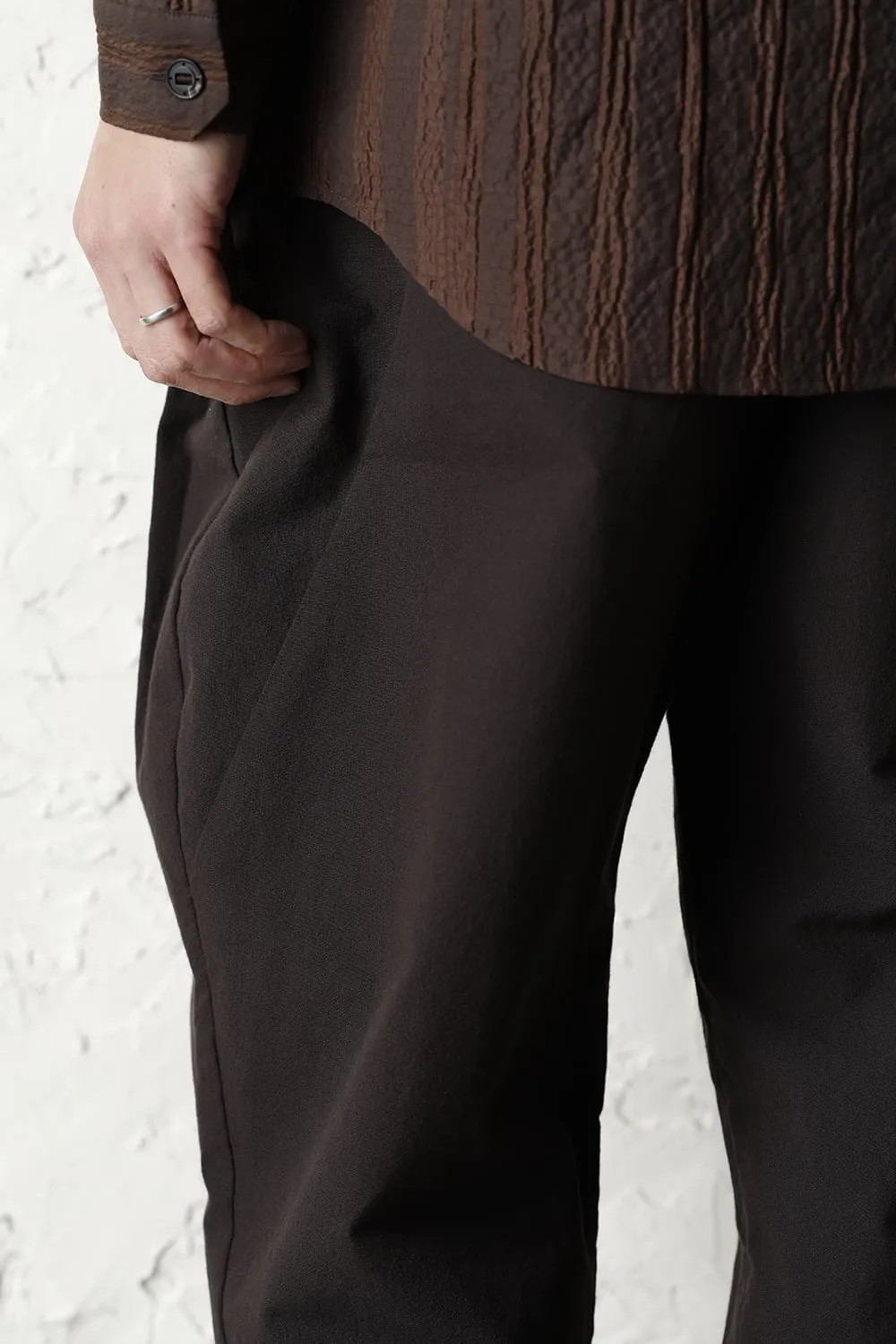 Cropped pants cotton / nylon Lava Stone