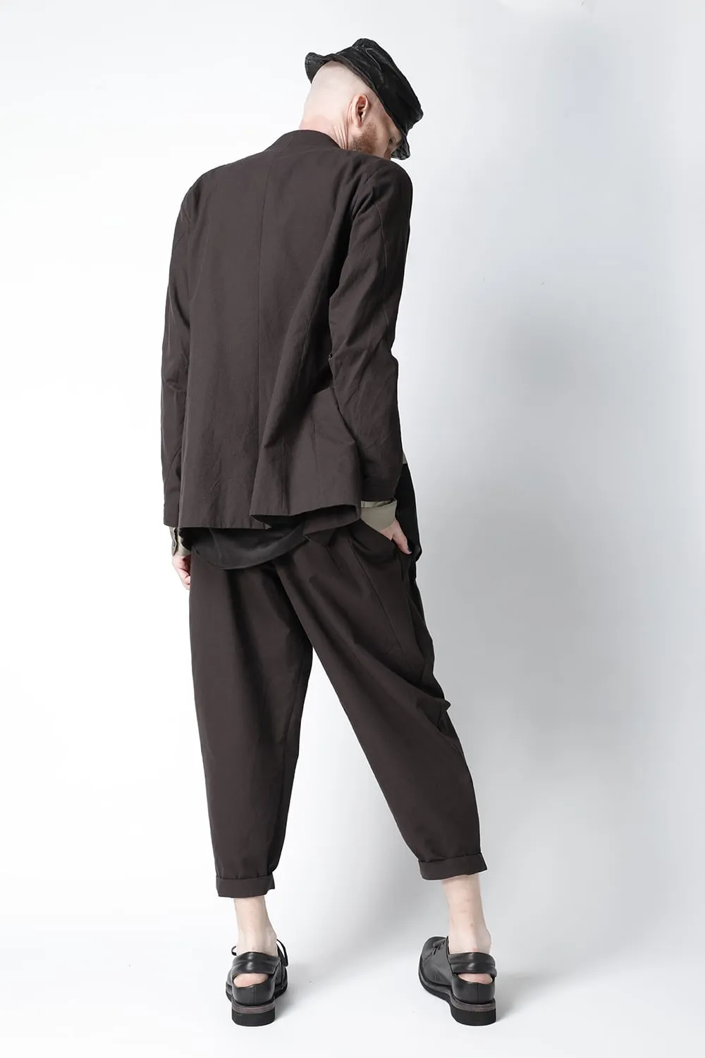Cropped pants cotton / nylon Lava Stone