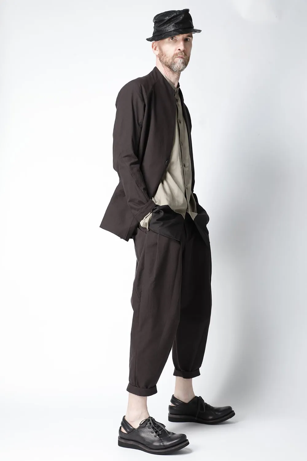 Cropped pants cotton / nylon Lava Stone
