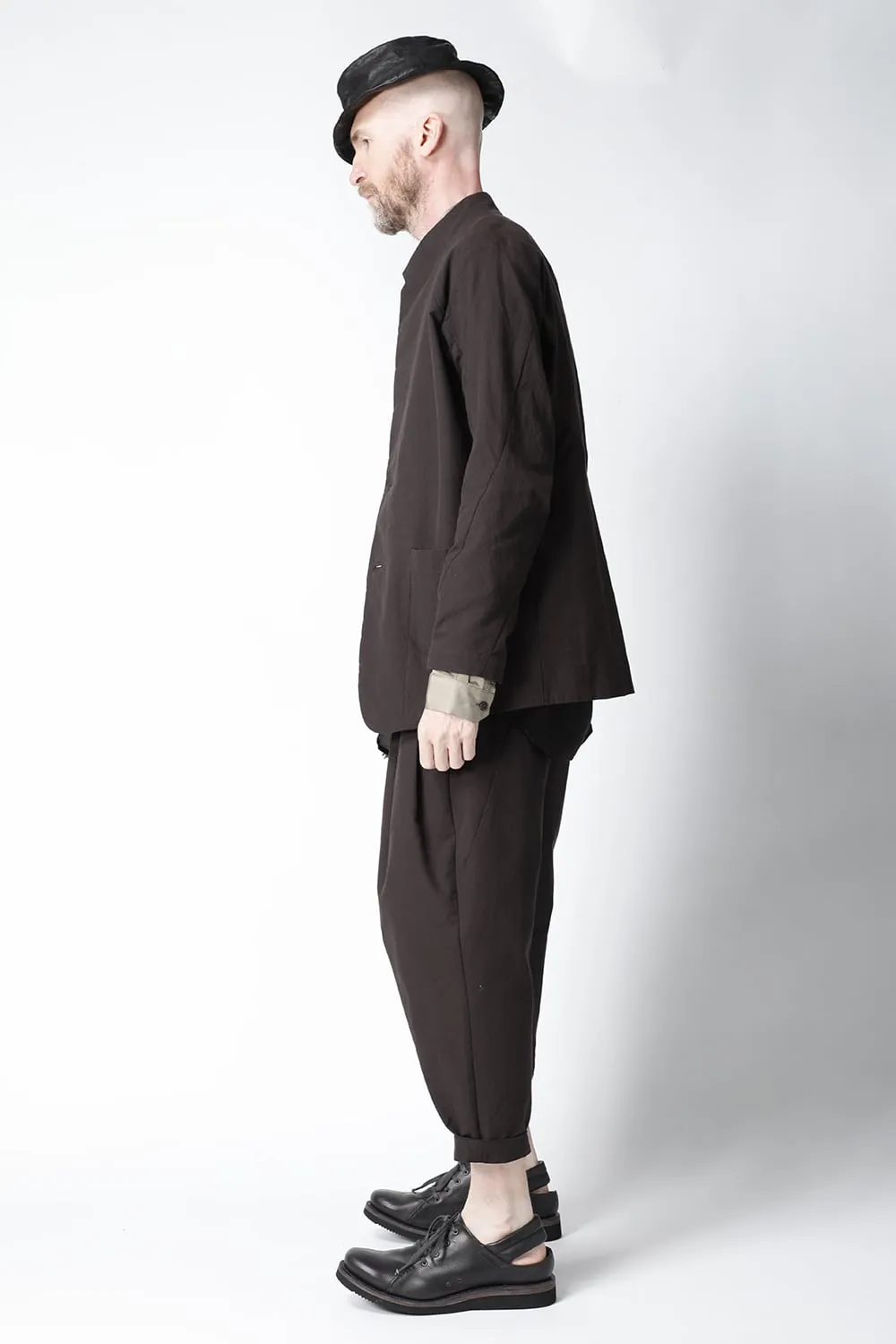 Cropped pants cotton / nylon Lava Stone