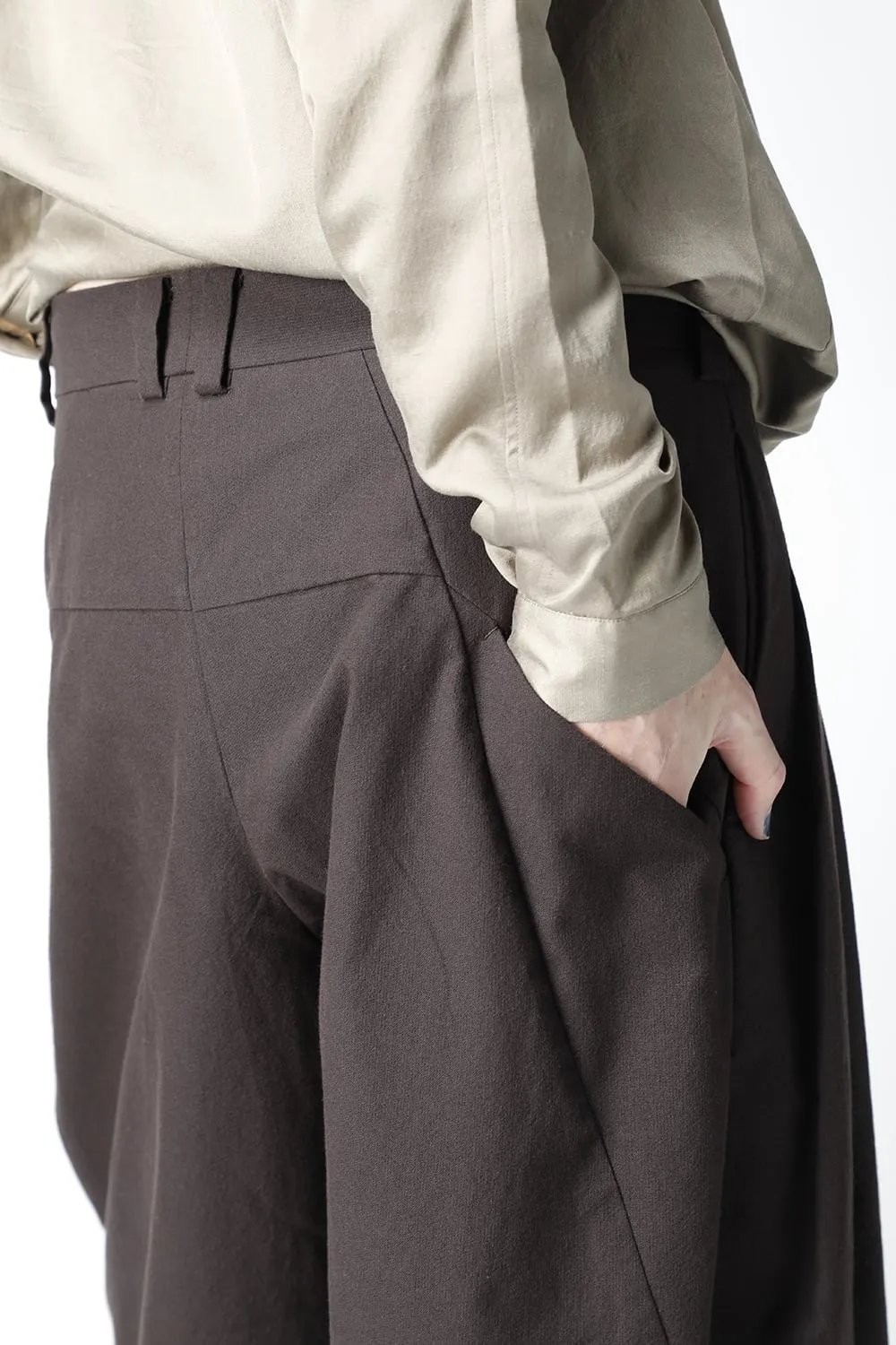 Cropped pants cotton / nylon Lava Stone