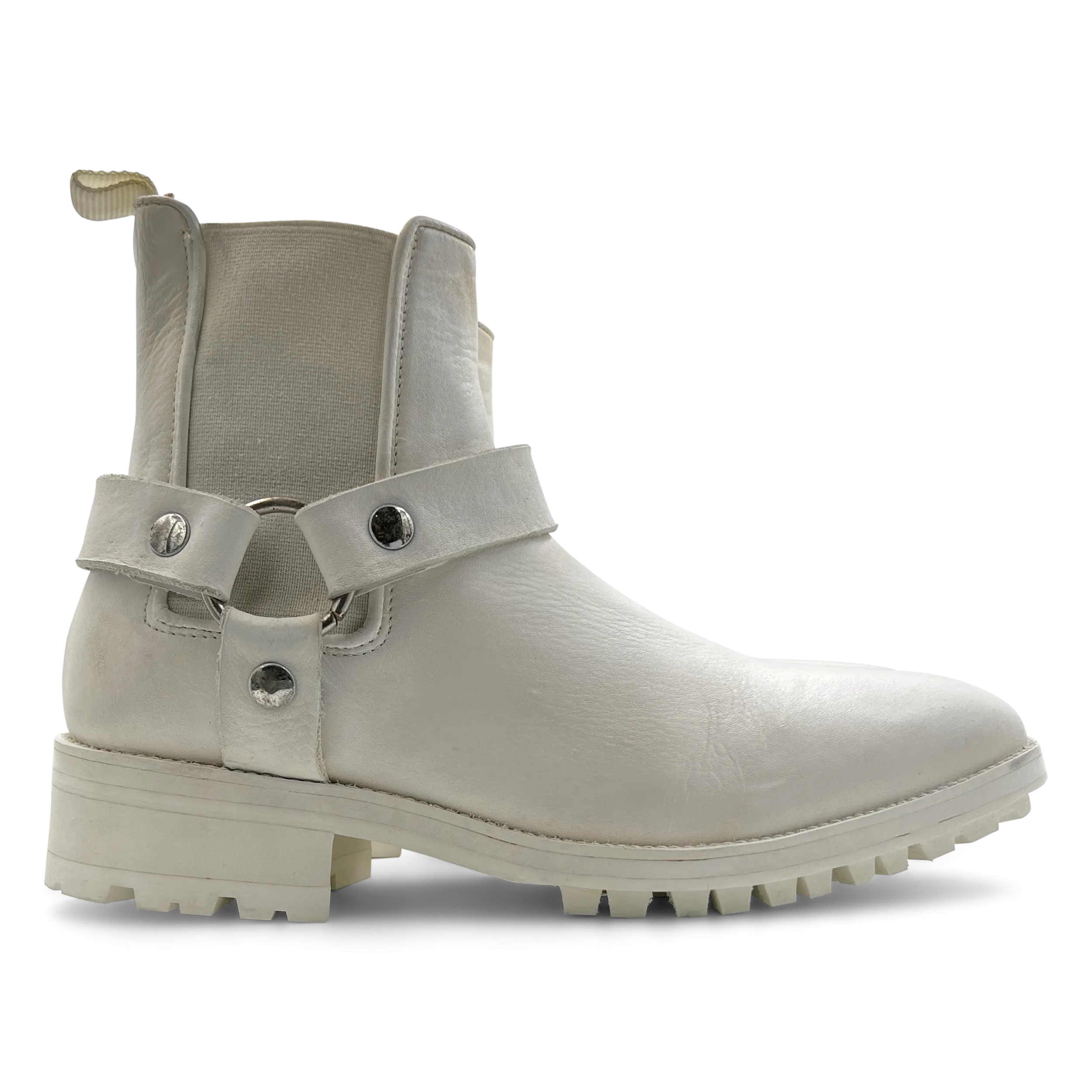Danny Harness Boot in White