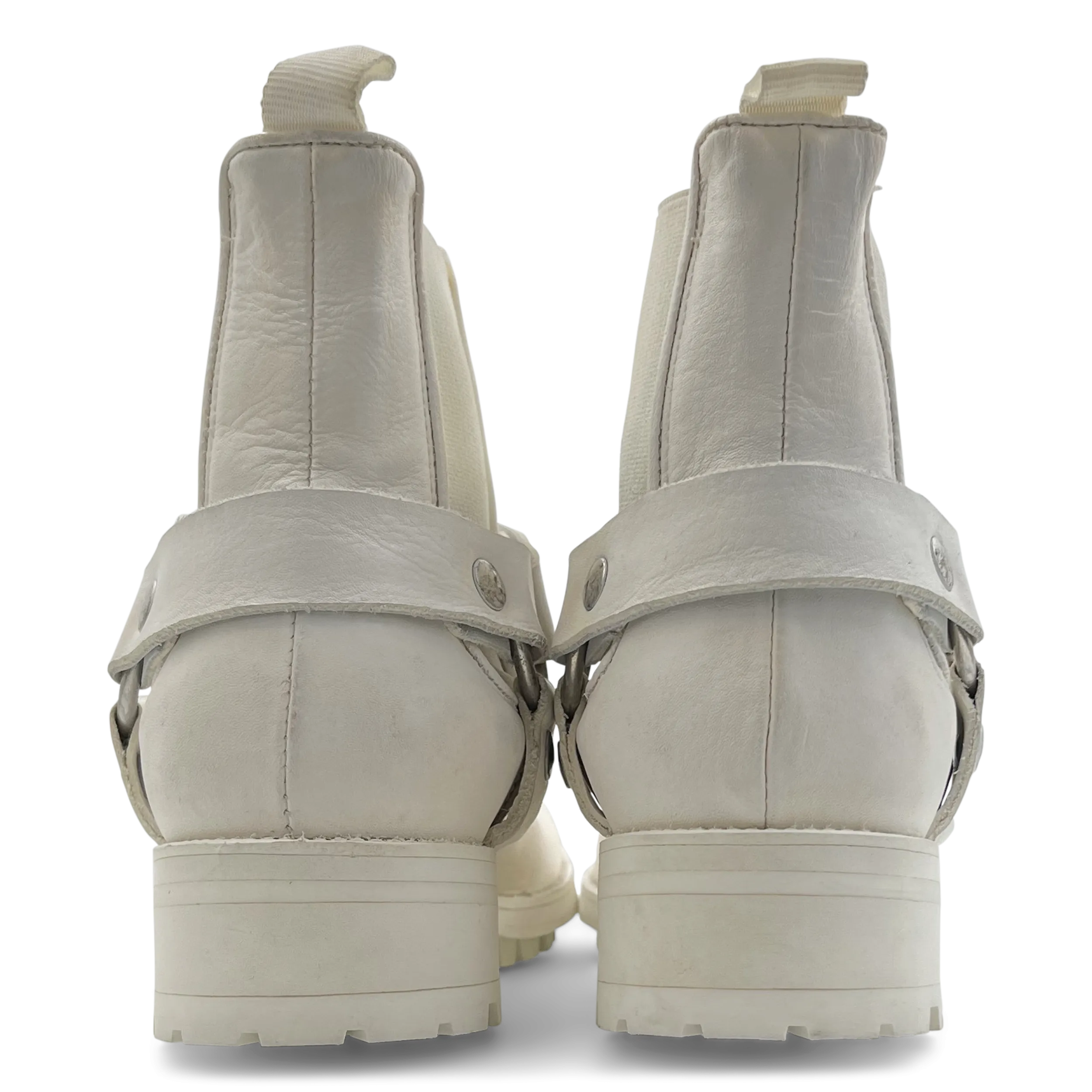 Danny Harness Boot in White