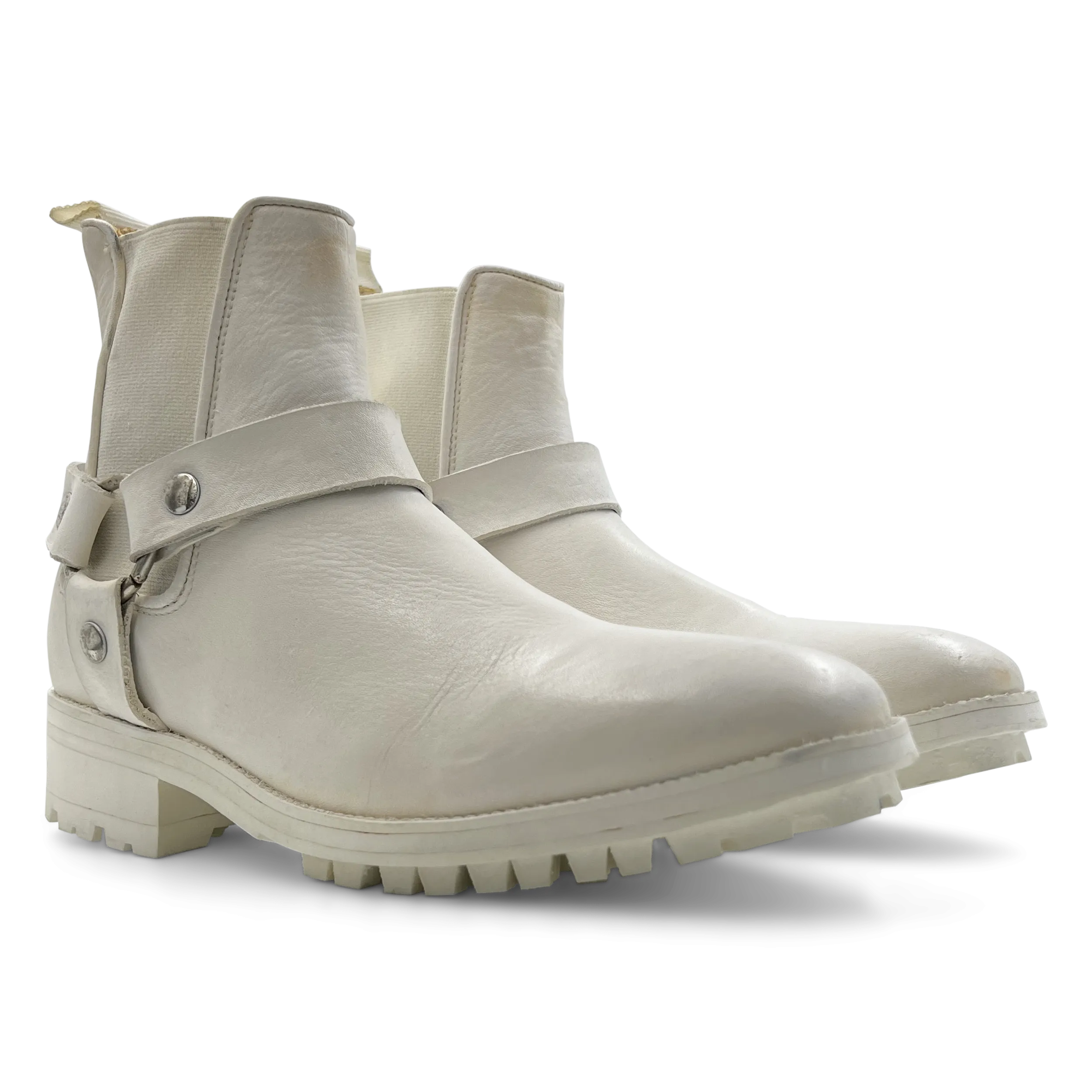 Danny Harness Boot in White