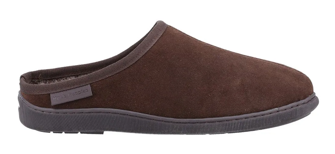 Hush Puppies Mens Ashton Slippers - Brown