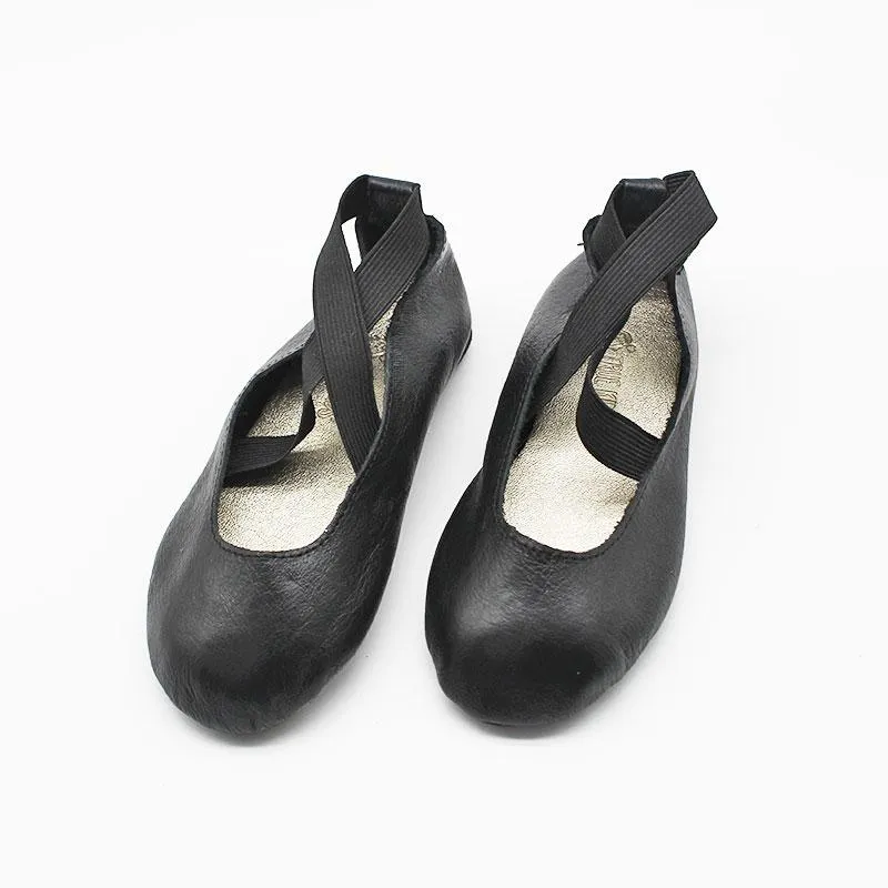Leather Ballet Pumps | Black