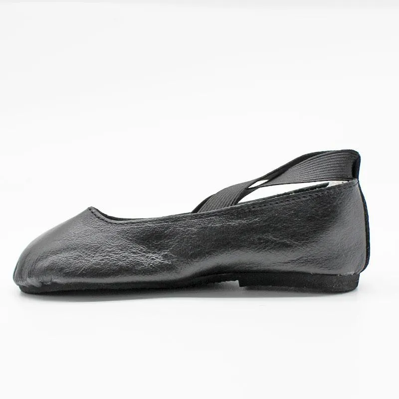 Leather Ballet Pumps | Black