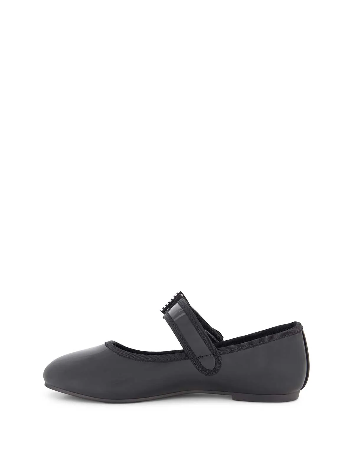 Little Girls' Amy Crystal Bow Ballet Flat in Black