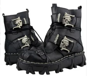 Men's Cowhide Genuine Leather Work Boots