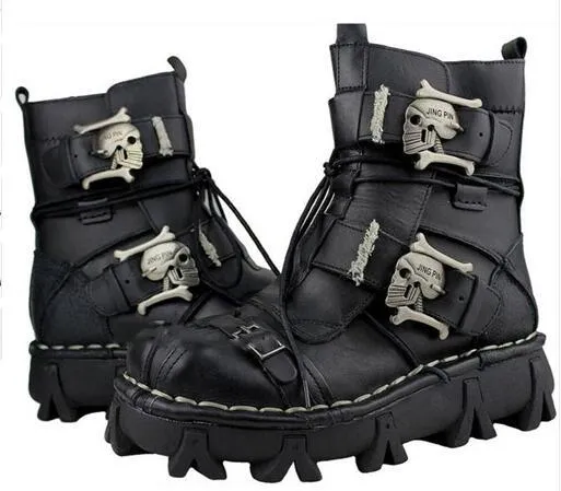 Men's Cowhide Genuine Leather Work Boots