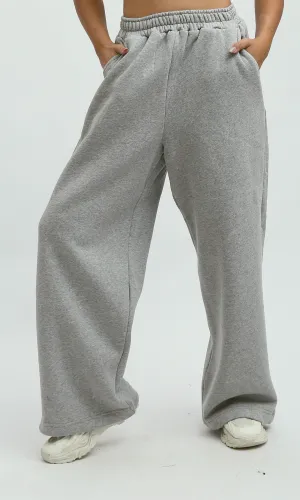 O199400 Heather Grey Cotton Jogger Pants