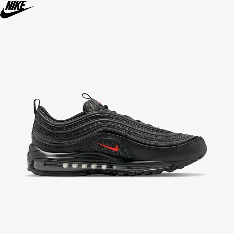 Original Nike Air Max 97 &#39;Bred&#39; Unisex Black Sports Shoes DV3486-001 Nike Sneaker