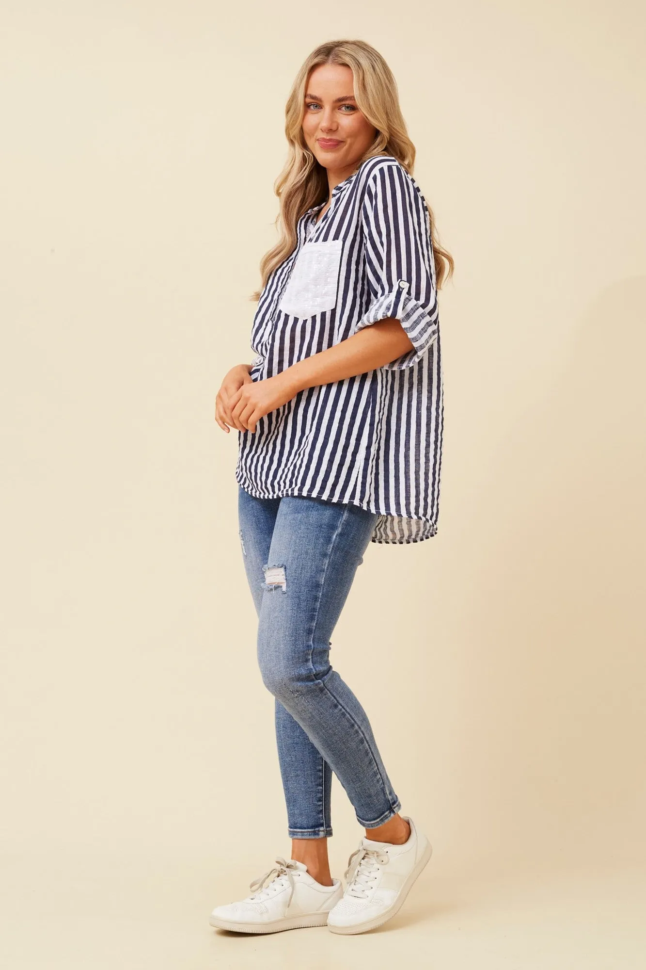 ROSETTA STRIPE TOP