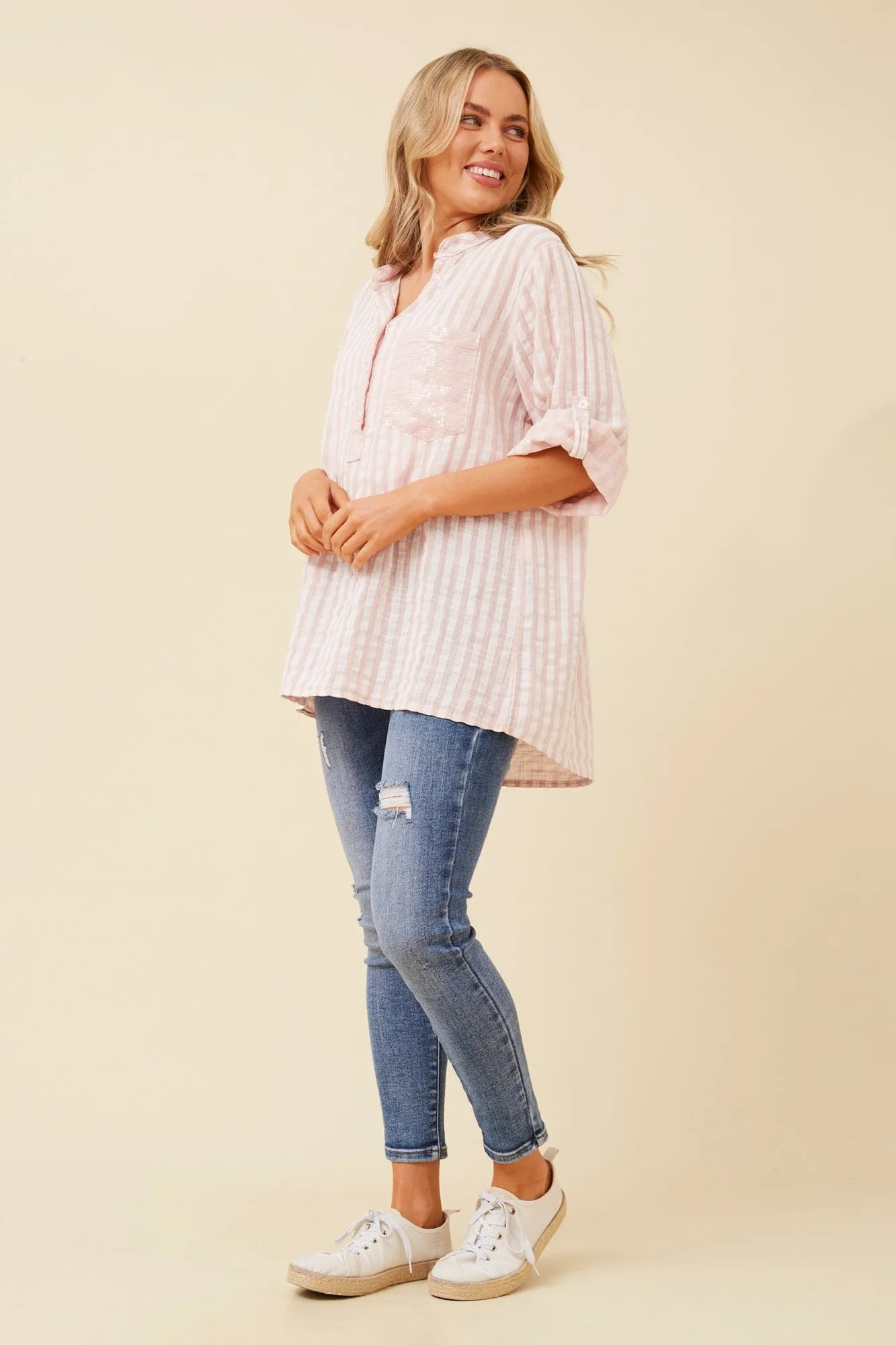 ROSETTA STRIPE TOP