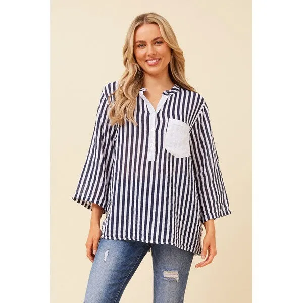 ROSETTA STRIPE TOP