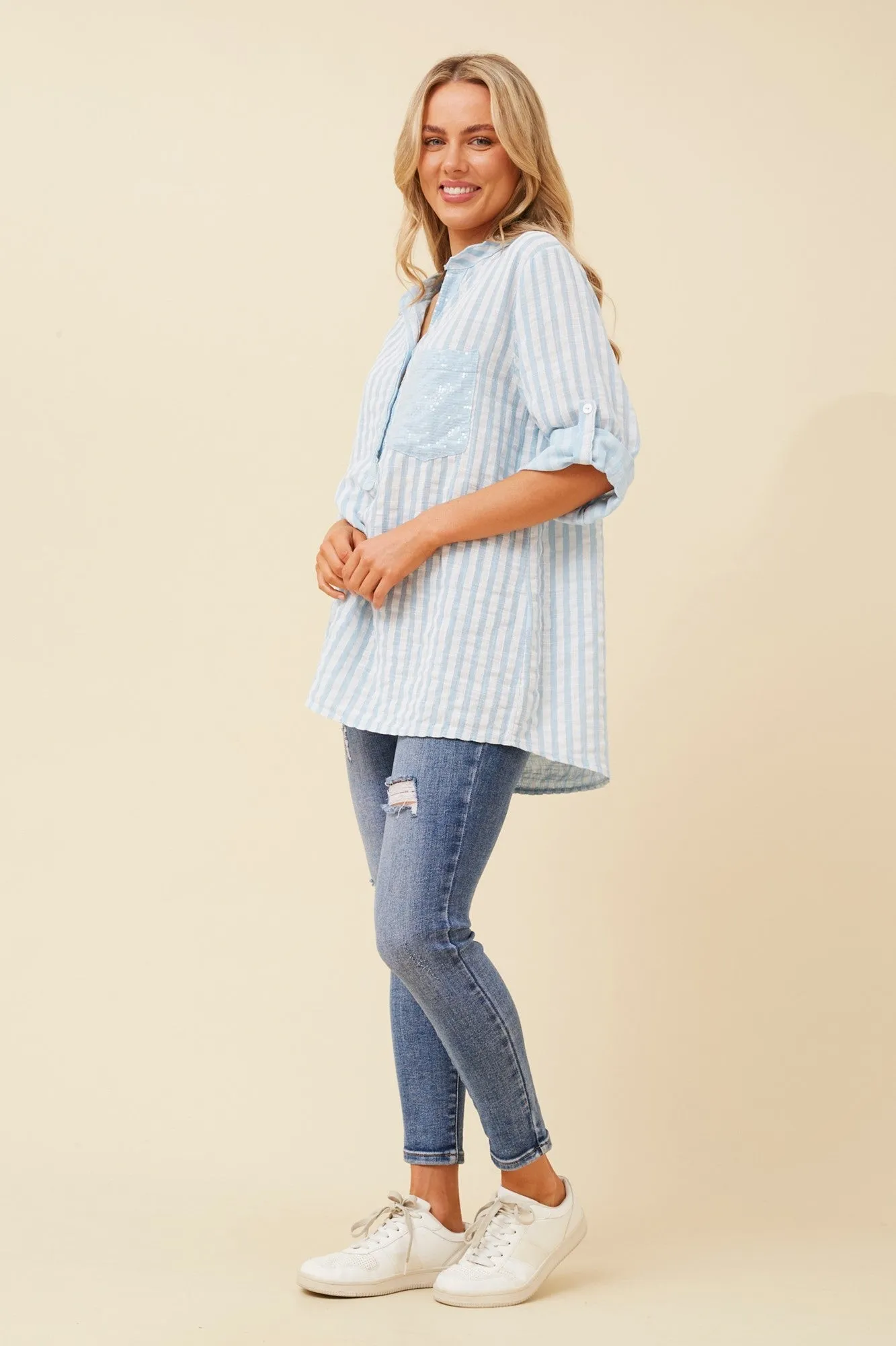 ROSETTA STRIPE TOP