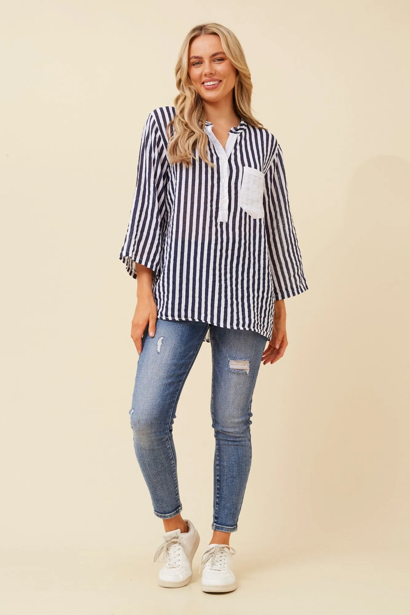 ROSETTA STRIPE TOP