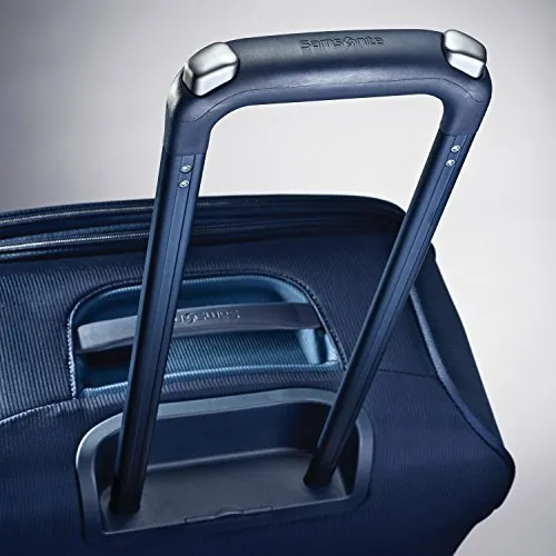 Samsonite Flexis Expandable Softside Carry On Luggage with Spinner Wheels, 20 Inch, Carbon Blue