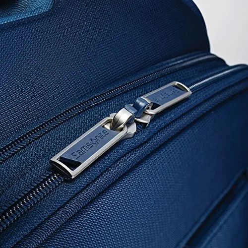 Samsonite Flexis Expandable Softside Checked Luggage With Spinner Wheels, 25 Inch, Carbon Blue
