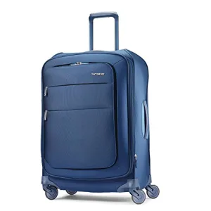 Samsonite Flexis Expandable Softside Checked Luggage With Spinner Wheels, 25 Inch, Carbon Blue