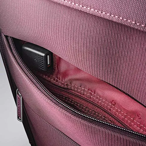 Samsonite Flexis Expandable Softside Checked Luggage With Spinner Wheels, 25 Inch, Cordovan