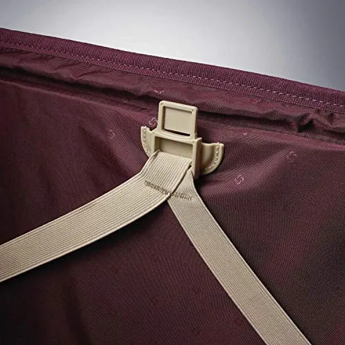 Samsonite Flexis Expandable Softside Checked Luggage With Spinner Wheels, 25 Inch, Cordovan