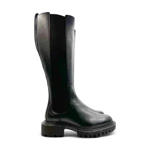 Toby Knee Length EVA Sole Boot in Black