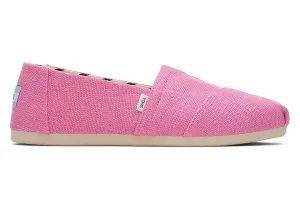 TOMS Womens Alpargata Heritage Canvas Espadrille - Pink