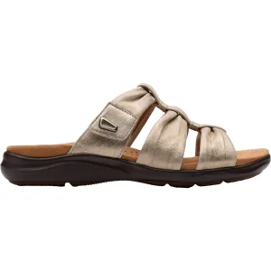 Women's Clarks Kitly Slide Metallic Leather Women's Clarks Kitly Slide Metallic Leather
