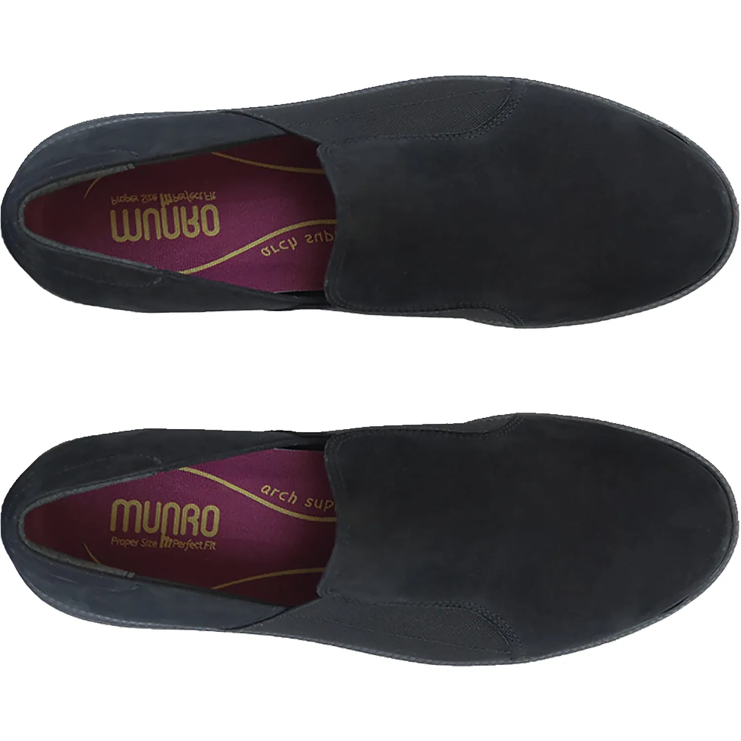 Women's Munro Clay Black Nubuck