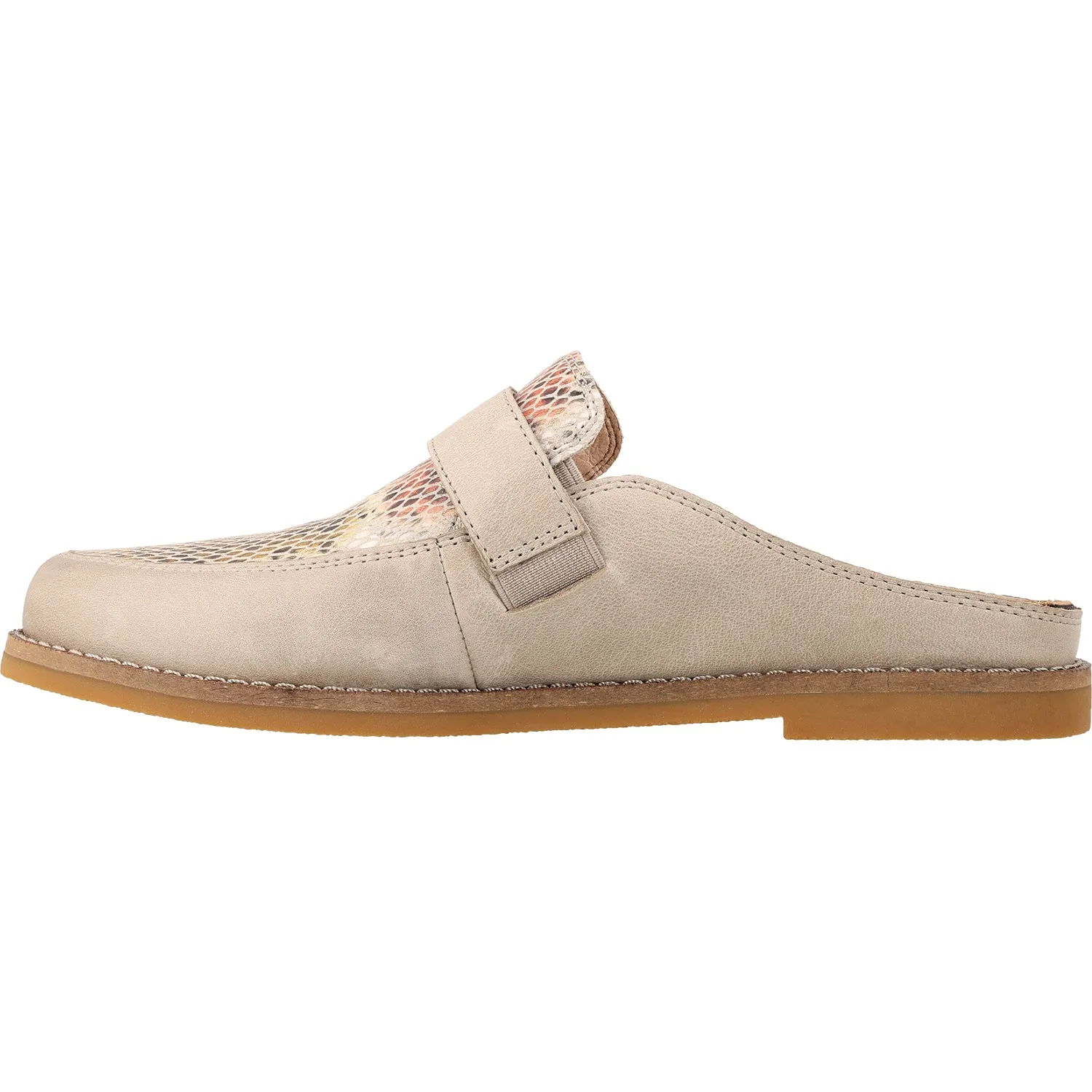 Women's Taos Royal Taupe Snake Embossed Leather